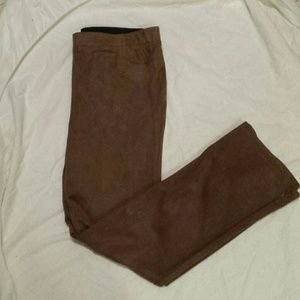 Style & Co Brown faux suede pants